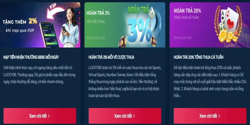 Bước 3: Nạp tiền và nhận thưởng